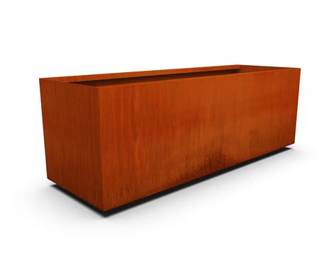 plantercraft corten steel planter box steel|rectangular corten steel planters.